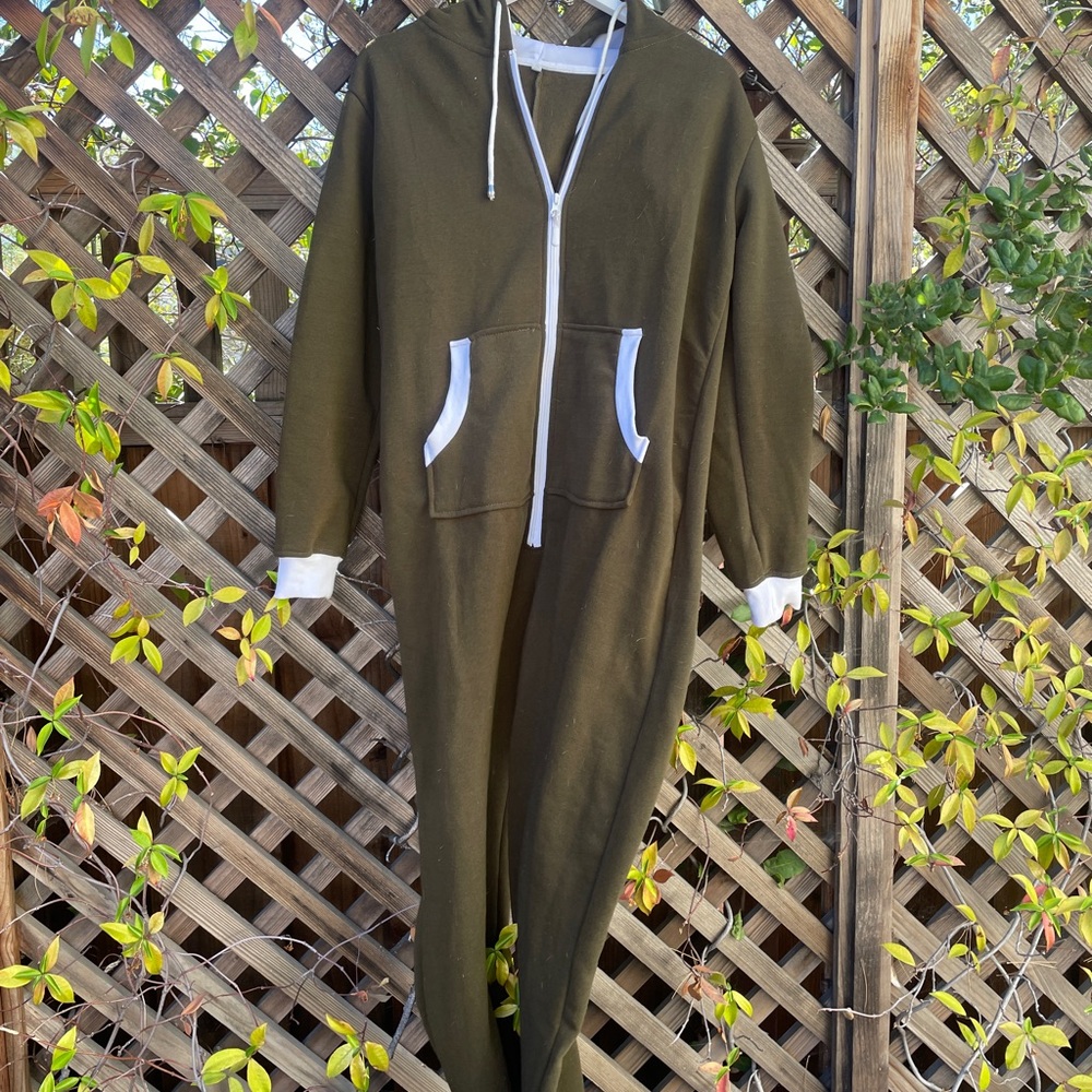 Adult Onesies - Olive Green / Unisex Size M